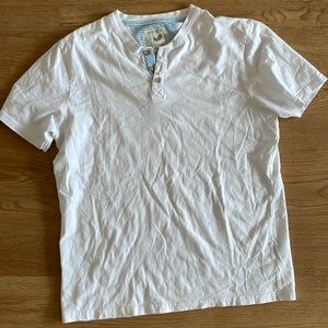 Mens Short sleeve organic cotton Henley